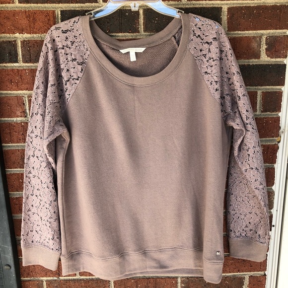 Victoria's Secret Tops - Victoria’s Secret long sleeve sweatshirt sweater XL womens X LARGE lace look